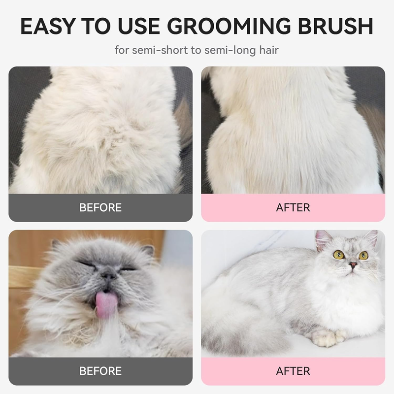 Cat Brush Shedding Long Short Hair Dog Brush Removes Loose Fur Massage Pet Brush6