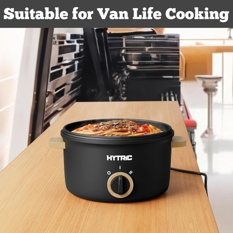 2.5L Electric Hot Pot Non Stick Multi Cooker Stir Fry Noodle Soup Portable Black7