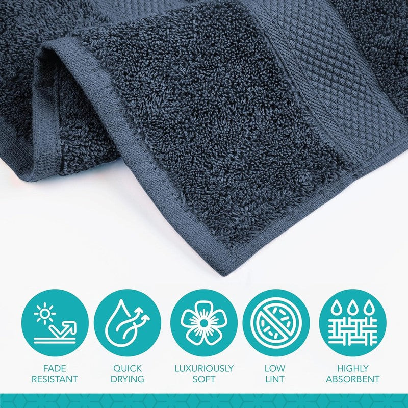 Pleasant Home Bath Towels Set of 6 (24” X 50”) 100% Cotton, 515 GSM | Lightweigh2