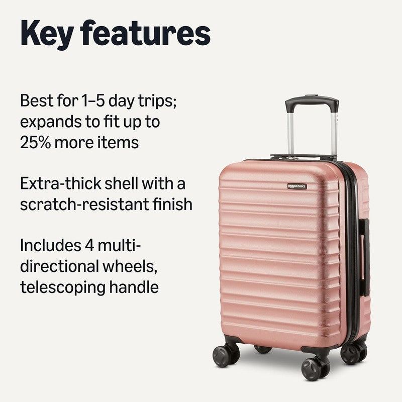 21" Hardside Carry On Luggage, Hardshell Suitcase with Wheels, Expandable for up1