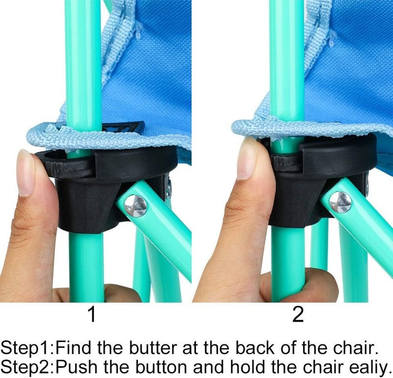 Kids Outdoor Folding Camping & Lawn Chair w/ Cup Holder & Carry Bag6
