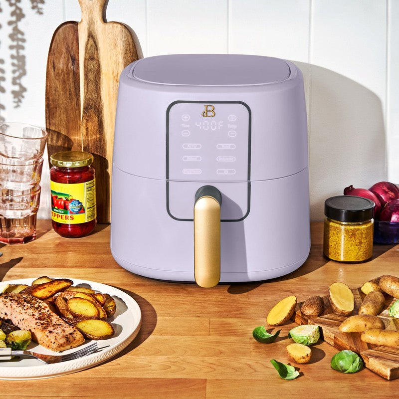 6 Qt Air Fryer w/ Turbocrisp Technology Evergood Ceramic Nonstick Lavender1