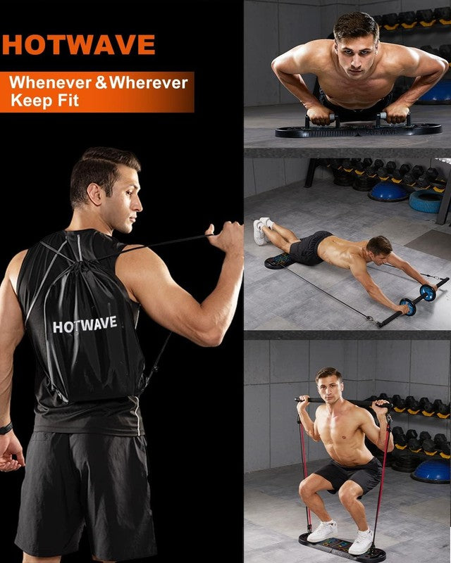 Ultimate 20-in-1 Home Fitness Kit with Push Up Board, Bands & Ab Roller4