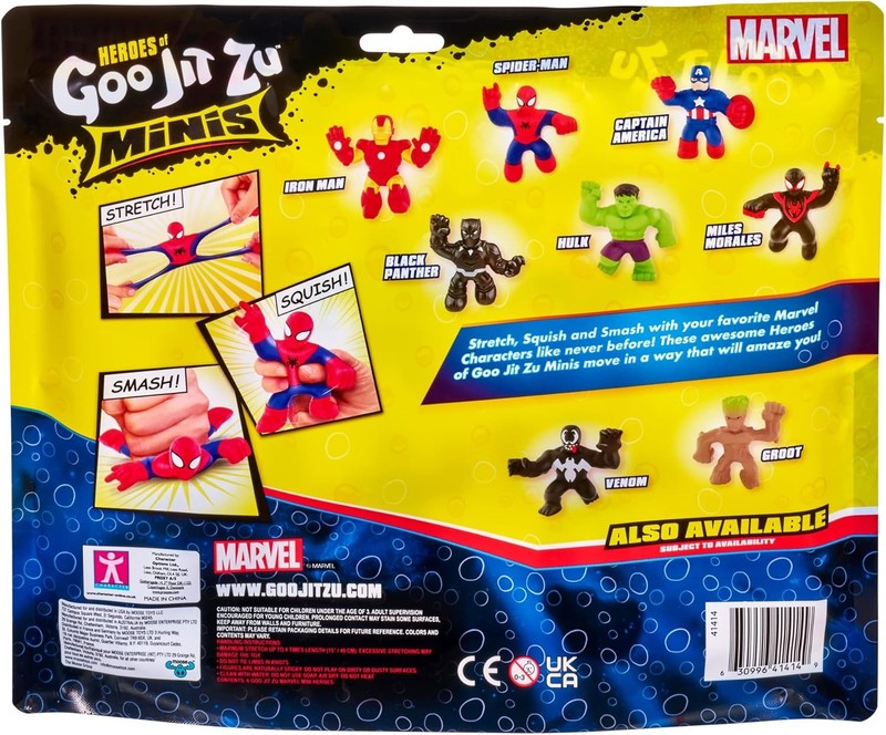 Marvel Mega Mini 6 Pack Squishy Stretchy Superhero Toy Set8