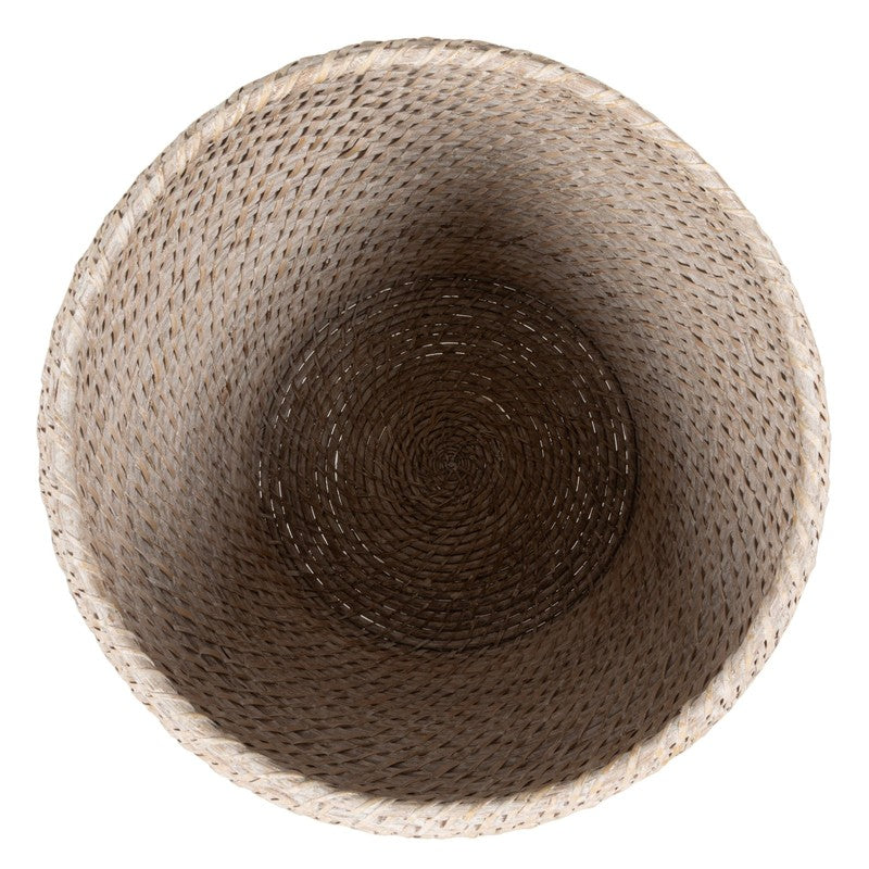Set of 2 Hand-Woven Rattan Wicker Storage Baskets with Lids3