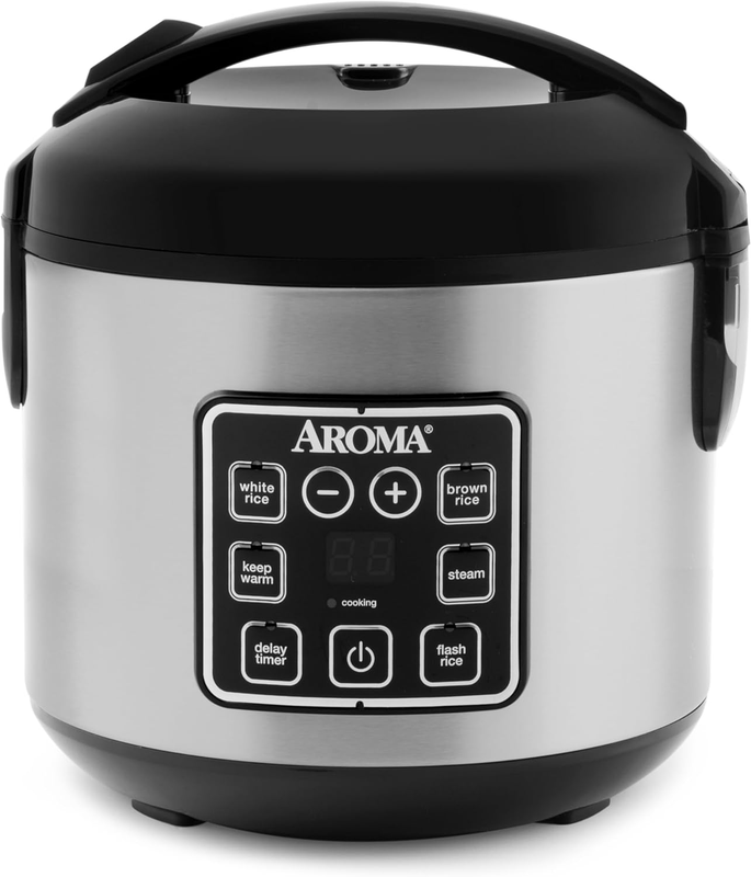 ARC 914SBD 4 Cup Digital Rice Cooker 2Qt Steamer Multi Cooker Stainless0