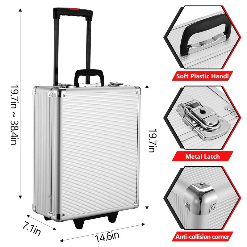 799Pcs Mechanic Tool Set with Trolley Case, Complete Household Tool Kit for Home9