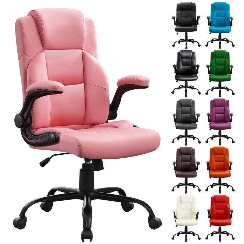 Leather Office Chair, Big and Tall Office Chair 400LBS Wide Seat Ergonomic Compu2