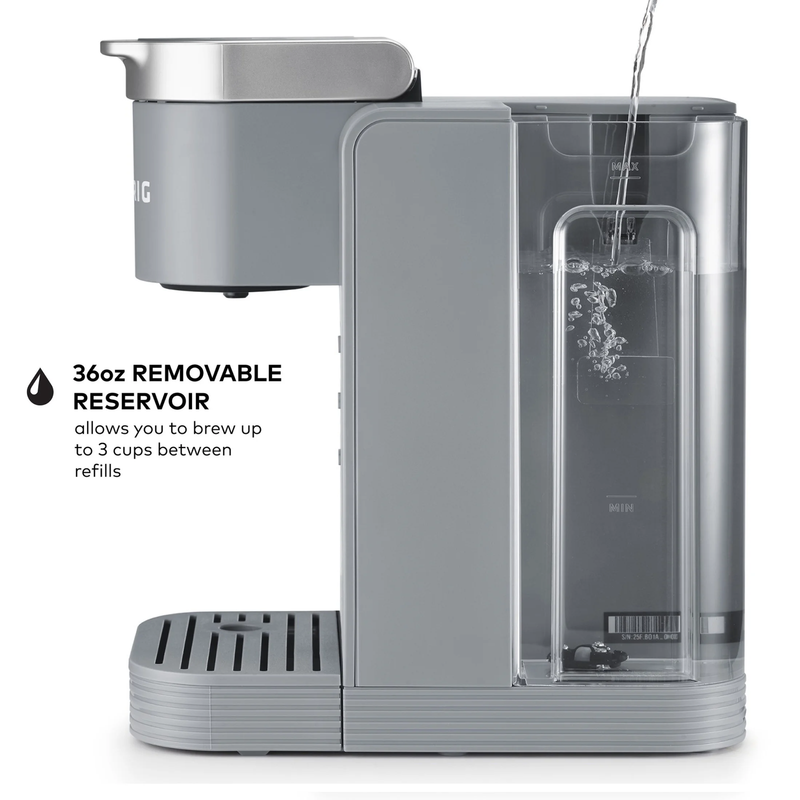 K-Express Essentials Plus, Iced and Hot Single-Serve K-Cup Pod Coffee Maker, Gra5