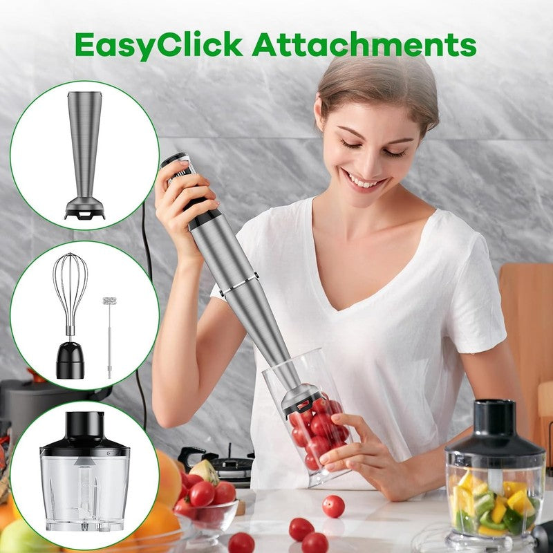 Immersion Blender Handheld Corded Hand Blenders Set 1100W, Trigger Variable Spee3