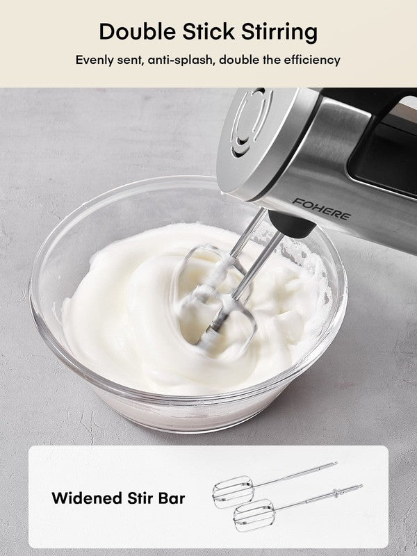 Hand Mixer Electric 6 Speed 300W Turbo Kitchen Handheld Mixer Self-Control Speed6