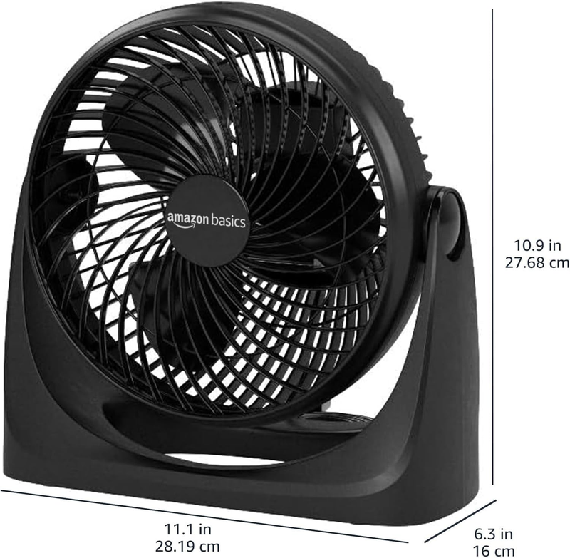 Air Circulator Desk Fan 90° Tilt 3 Speed Home Office 35W Lightweight Black2