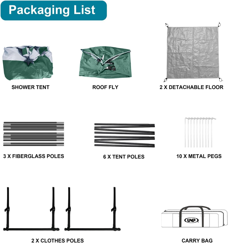 Outdoor Shower Tent Privacy Shelter Portable Changing Room Camping Toilet6