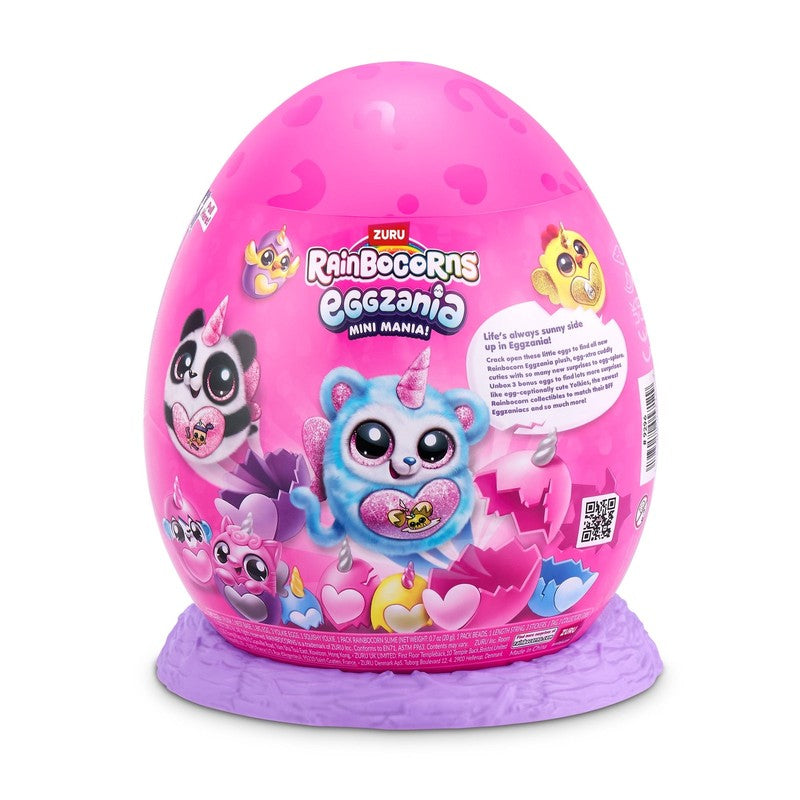 Eggzania Mini Mania Plush Surprise Unboxing Animal Soft Toy by ZURU8