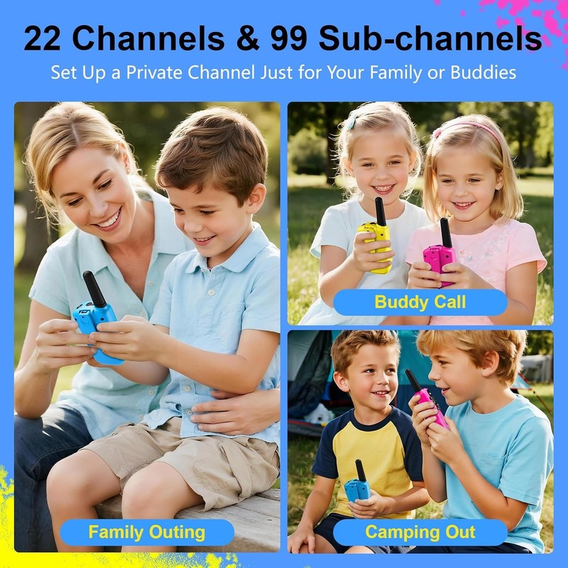 Walkie Talkies for Kids Toys Stocking Stuffers for Kid Boys Girls 4-6, 3 Miles R6