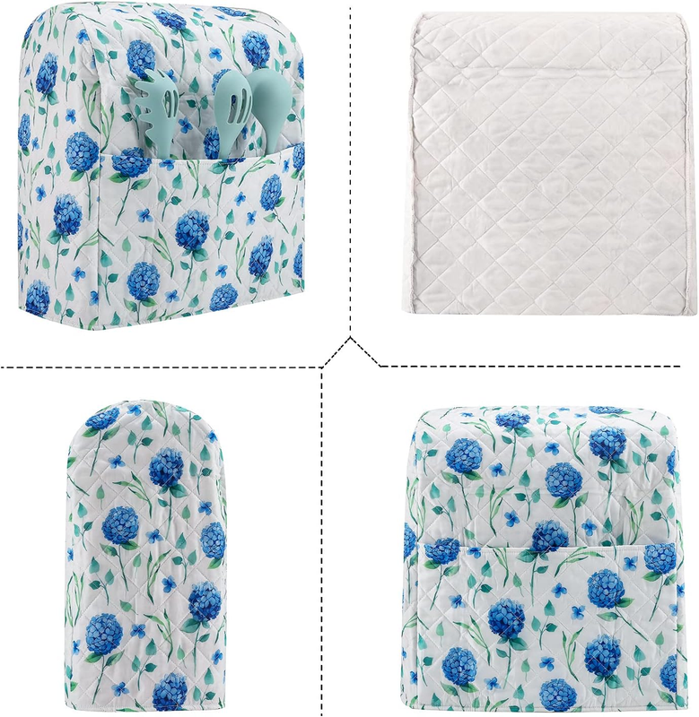Hydrangea Stand Mixer Cover Fits KitchenAid 5 8 Qt w/ Pockets3