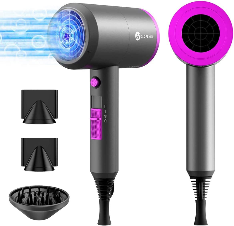 Slopehill 1800W Ionic Hair Dryer - Fast Drying, Low Noise, Travel-Friendly0