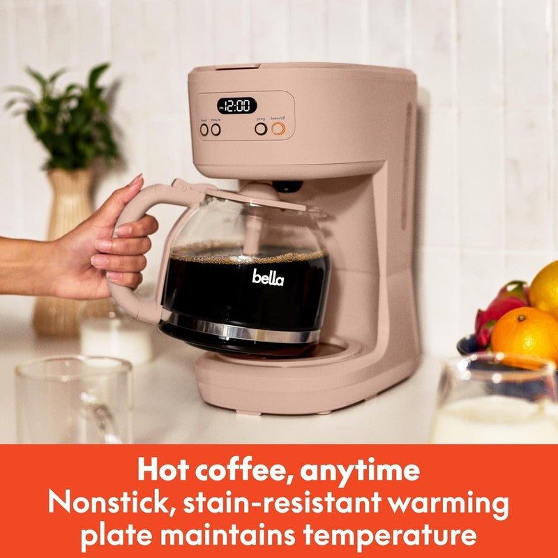 12 Cup Programmable Coffee Maker LCD Auto Shutoff 900W Blossom2