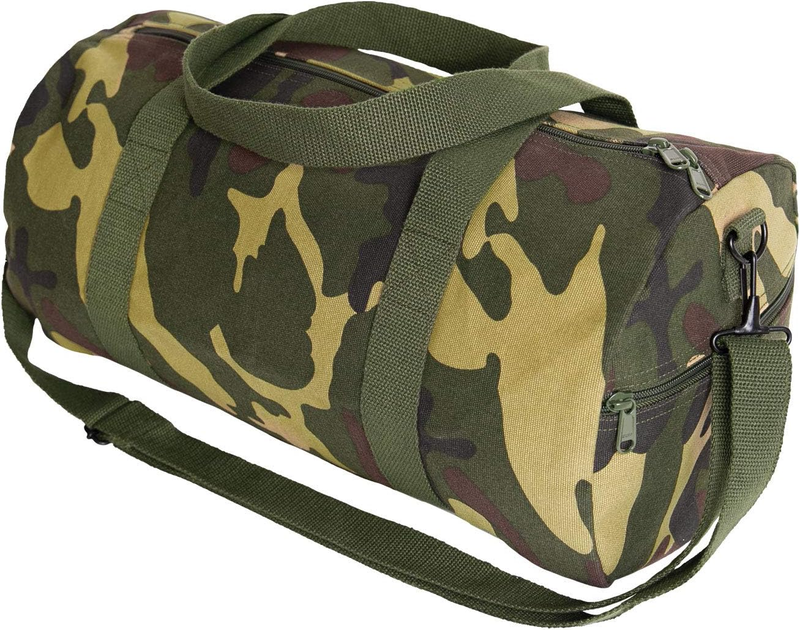 Heavy-Duty Canvas Shoulder Duffle Bag - Rugged Travel Gym Gear Equipment Bag0