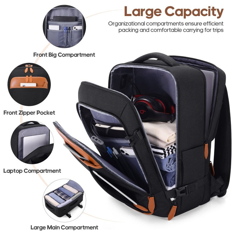 3 Piece Carry On Luggage Set Hardshell Spinner TSA Lock Backpack Travel Set4