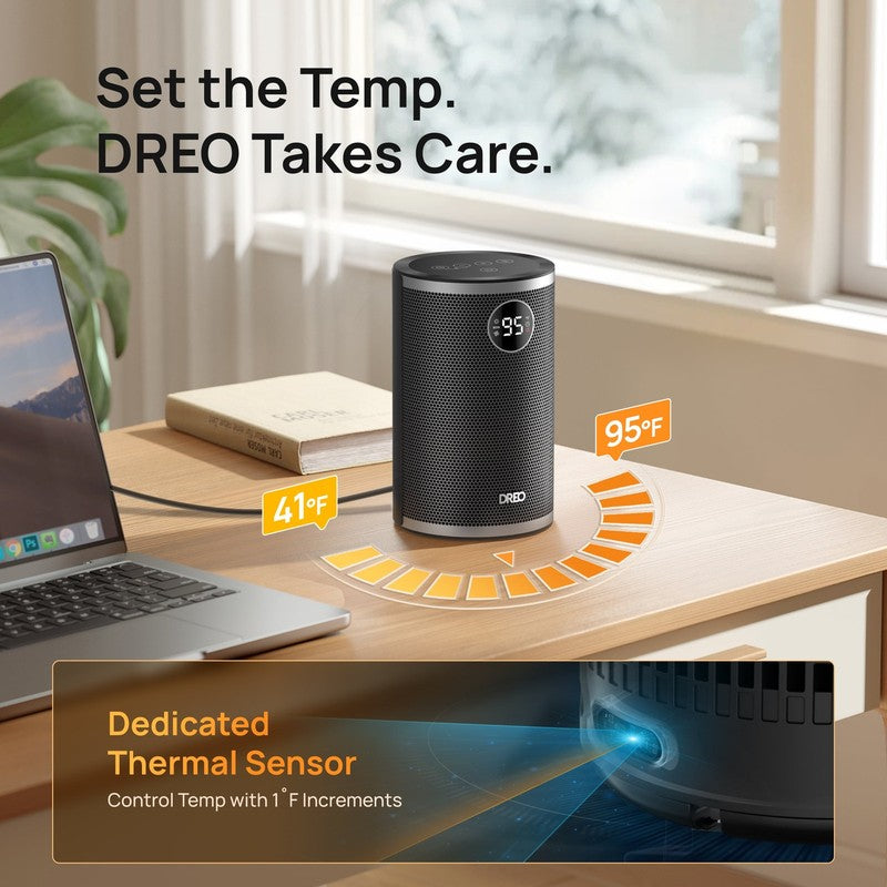 1500W Portable Electric Space Heater w/ Timer, 3 Modes, Quiet & Safe1