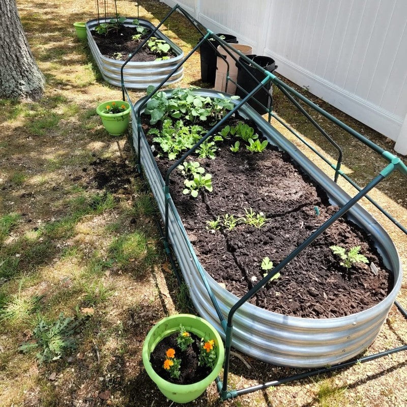 Galvanized Raised Garden Bed Kit, Galvanized Planter Raised Garden Boxes Outdoor1