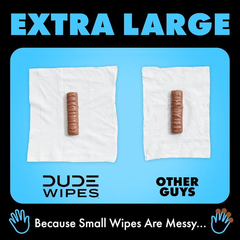 Flushable Wipes Unscented XL Adult 6 Pack 288ct Aloe Vitamin E4