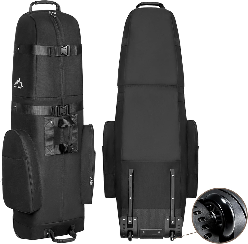 Golf Travel Bag Heavy Duty 600D Polyester Soft Sided w Wheels Universal Size0