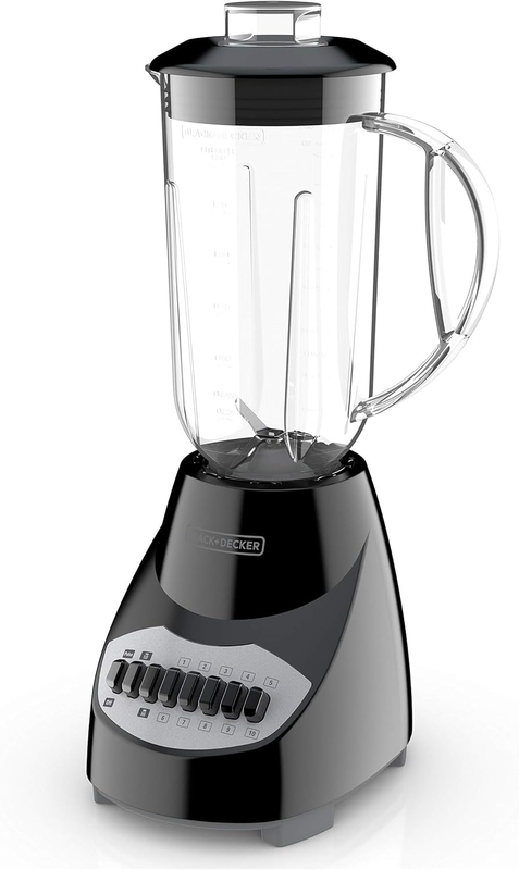 10-Speed Countertop Blender, BL2010BP, 6-Cup Plastic Jar, Dishwasher-Safe, Stain11