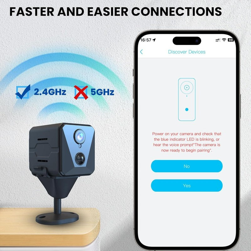 4K HD Mini Security Camera with Night Vision & 100 Days Battery Life7