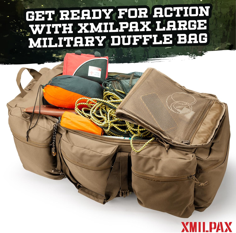 Large Military Duffle Bag 100L Tactical Travel Sports Equipment Bag4