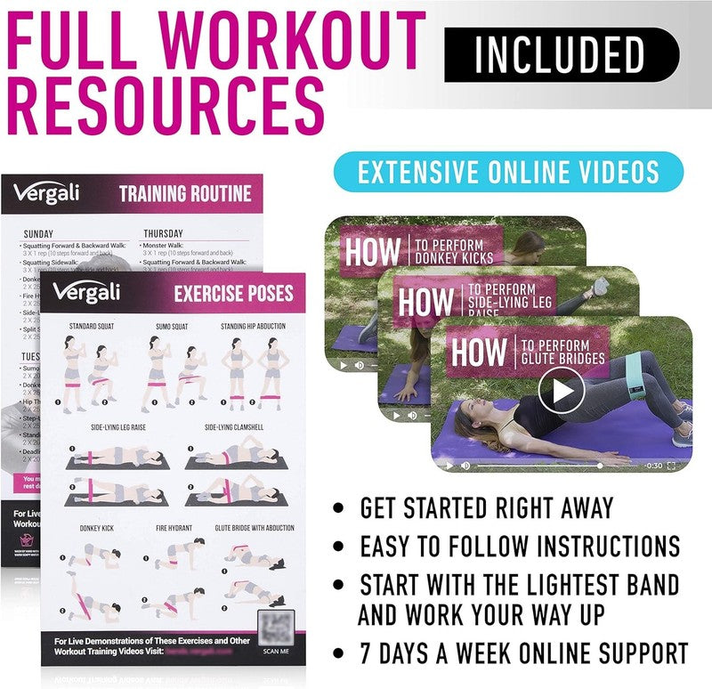 Resistance Bands for Working Out with Workout Bands Guide. 4 Booty Bands for Wom3