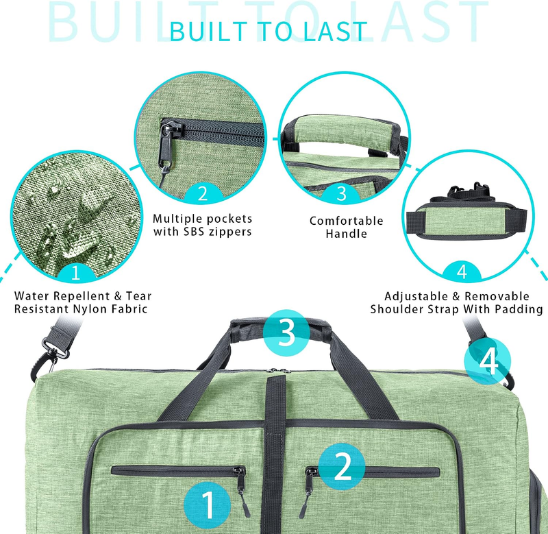 Foldable Travel Duffle Bag 65L 85L 115L Checked Luggage Overnight Bag2