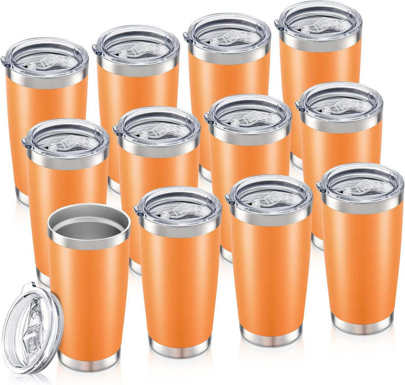 20oz Stainless Steel Tumbler 12 Pack Vacuum Insulated Coffee Cups9