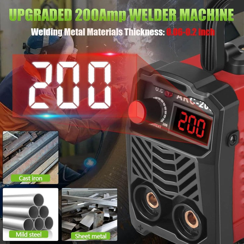 200Amp 20PCS Rods Stick Welder, Super MINI Portable Welding Machine, IGBT Invert2