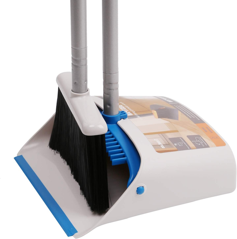 Ergonomic Long Handle Broom and Dustpan Set for Easy Floor Cleaning9