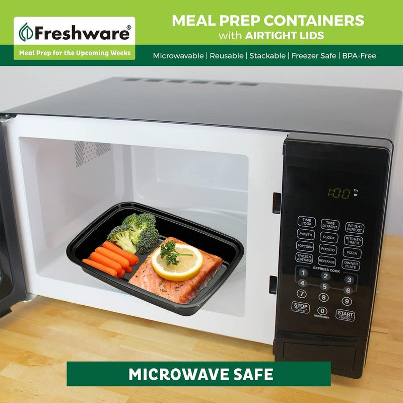 Meal Prep Containers [50 Pack] 1 Compartment Food Storage Containers with Lids, 5