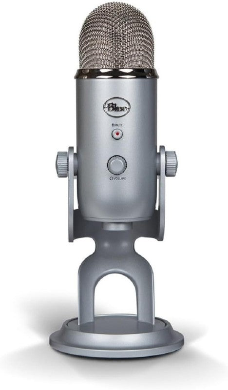 Blue Yeti USB Microphone for Gaming Streaming Podcast YouTube Discord PC Silver4