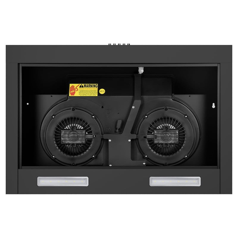 Tylza 30" 600CFM Stainless Steel Under Cabinet Range Hood LED Charcoal Filters9