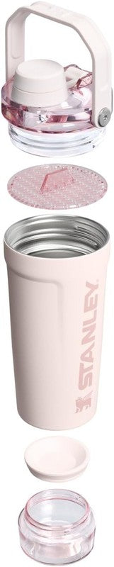 Vitalize 20oz Insulated Shaker Bottle – Leakproof Stainless Steel with Storage1
