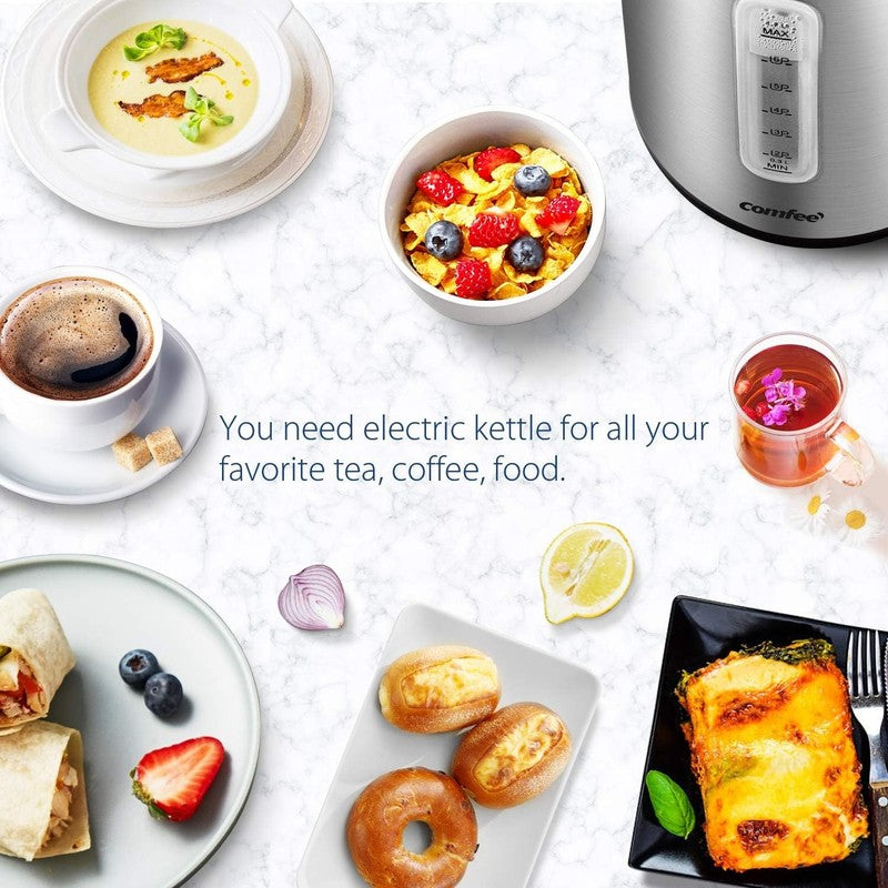 Fast Boil Stainless Steel Electric Kettle with Auto Shut Off & LED Light6