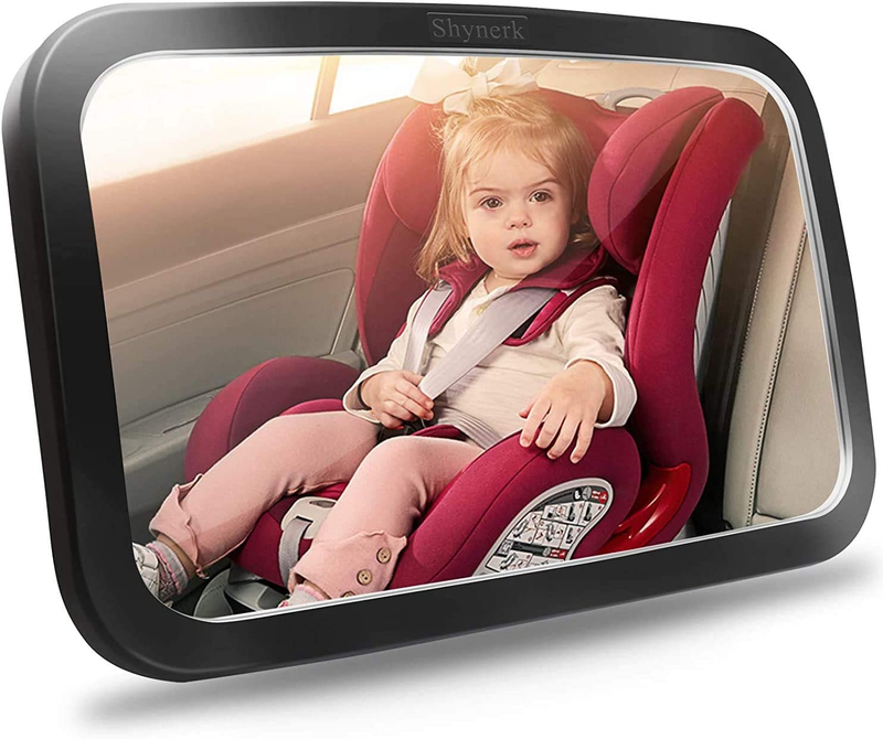 Baby Car Mirror – Shatterproof Safety Seat Mirror for Rear Facing Infants0