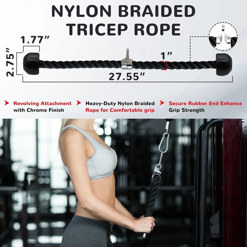 Cable Handle Attachments Universal Fit Lat Pulldown Cable Machine Gym3