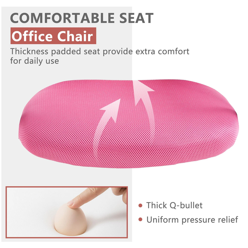 Ergonomic Office Chair, Lumbar Support, Adjustable Height with Armrests for Adul6