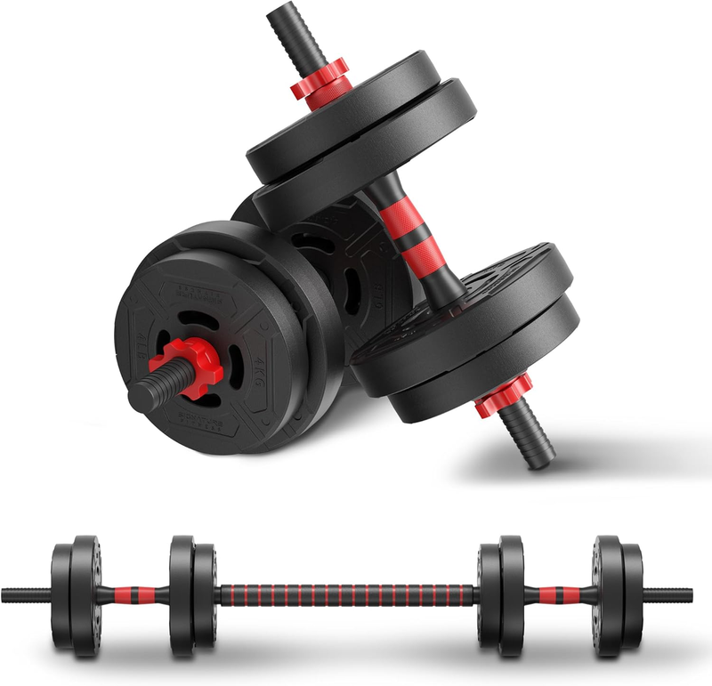 Multi Functional Portable Changeable Dumbbell and Barbell Kettlebell Set with Ad10