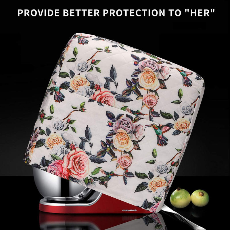 KitchenAid Stand Mixer Cover 5 8 Qt Quilted w/ Pockets Dust Cover6