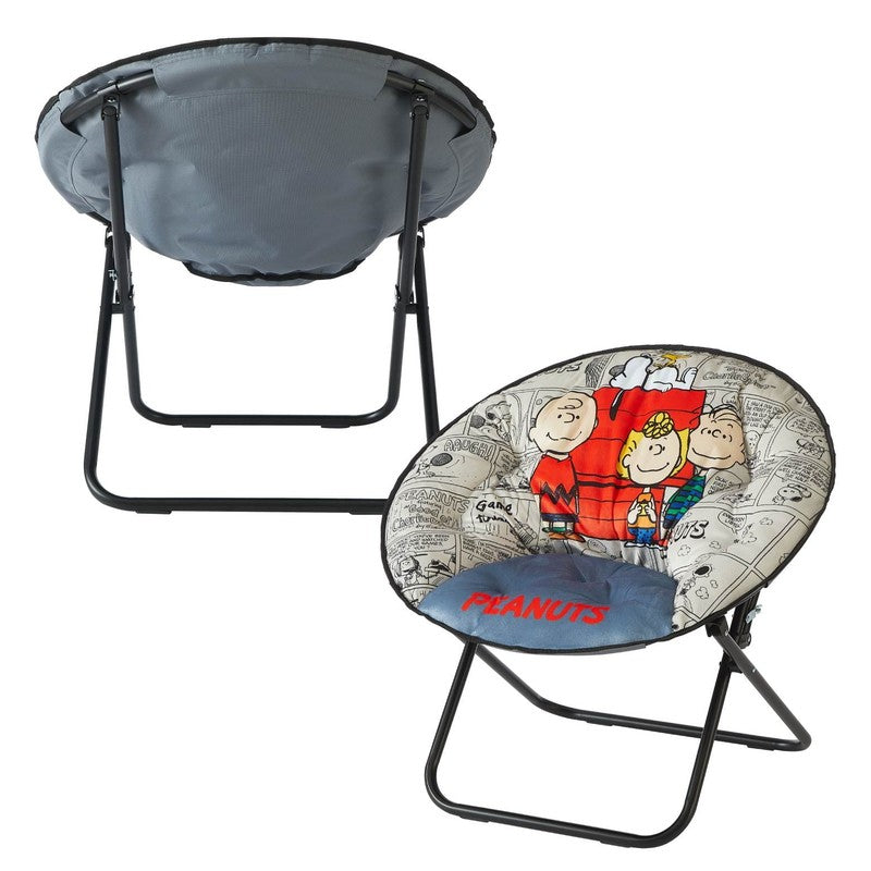 Folding Saucer Chair for Teens and Adults, Multi5