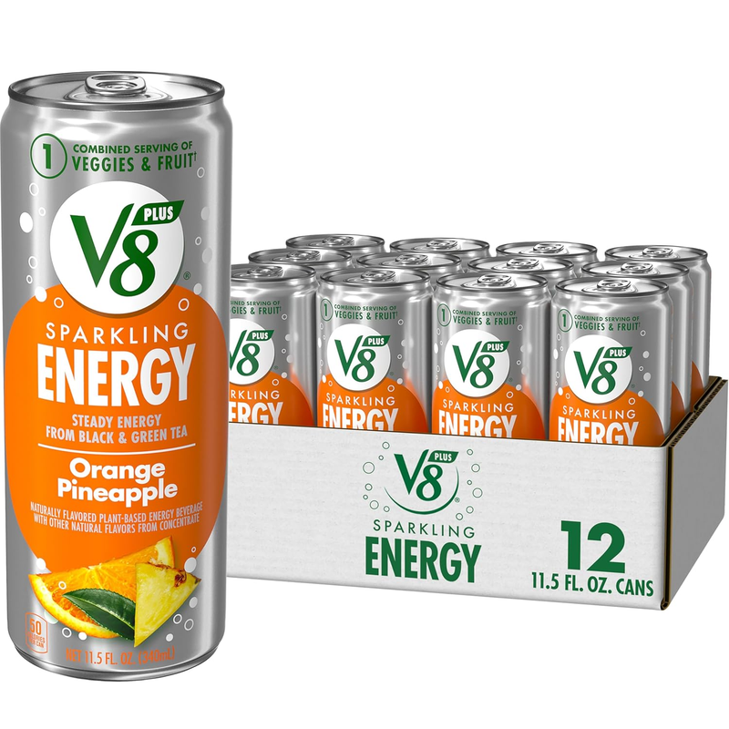Energy Sparkling Orange Pineapple Juice Energy Drink, 11.5 Fl Oz Can (12 Pack)8