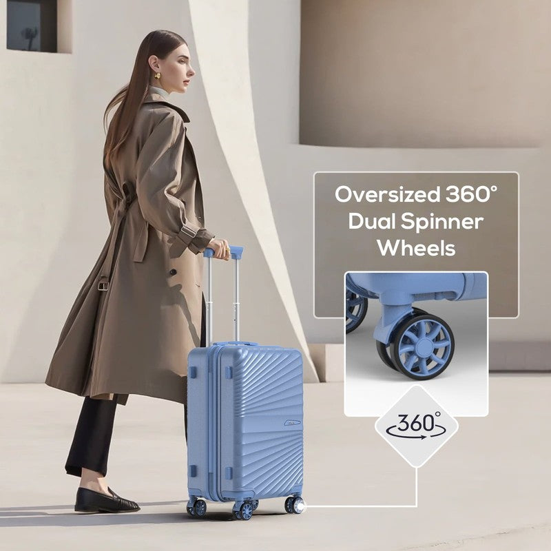 Durable 6 Piece Hardshell Luggage Set TSA Lock Spinner Wheels Tote Bags Included7