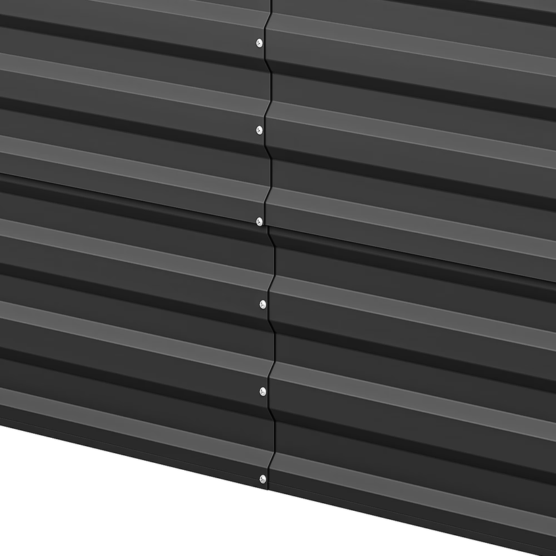 6Ftx3Ftx2Ft Large Raised Garden Bed Kit,Outdoor Galvanized Metal Patio Planter B8